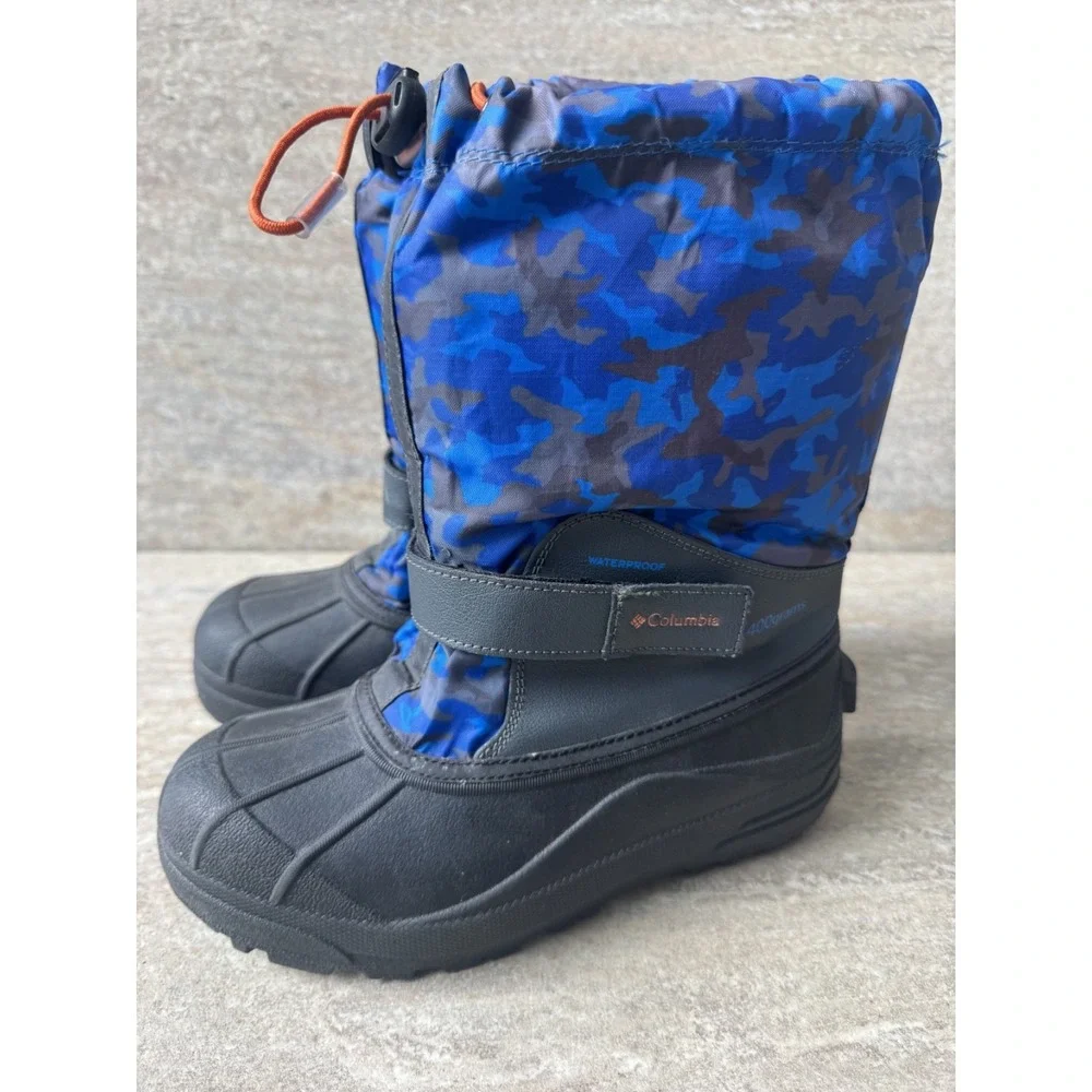 Columbia Youth Blue Rain/Snow Boots Blue Size 4 (UK Sz‎ 3)